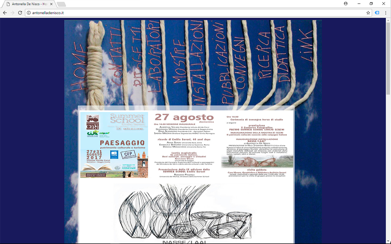 Progettazione e realizzazione sito web Antonella De Nisco