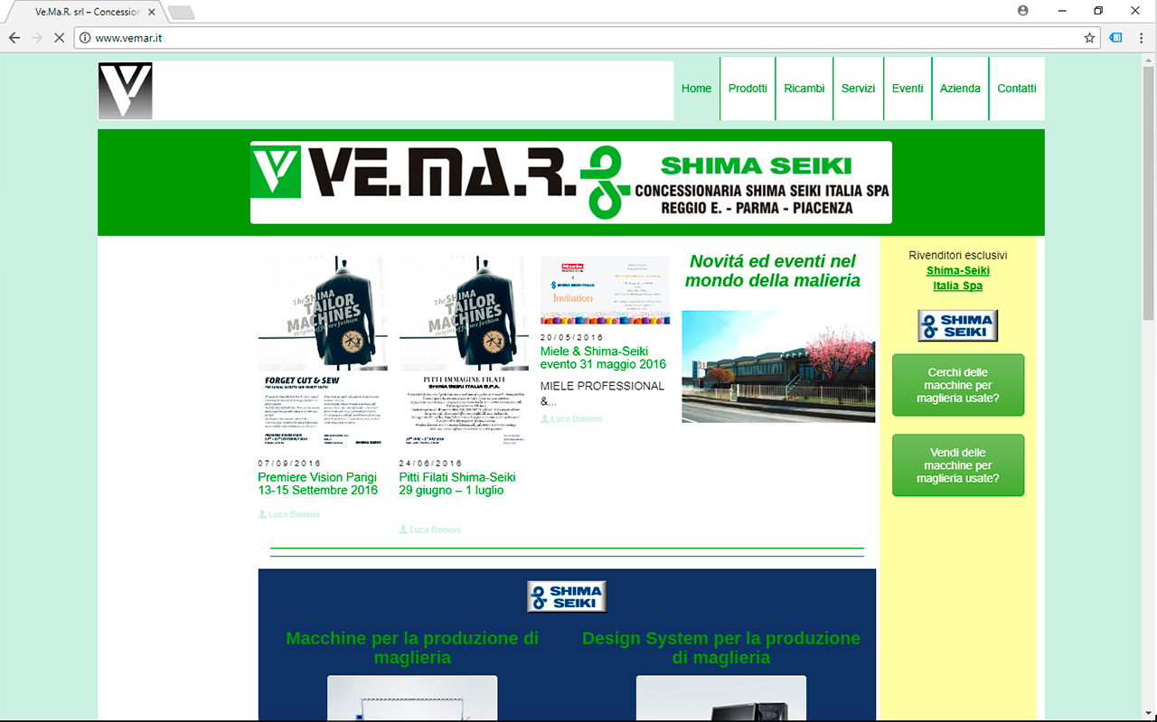Progettazione e realizzazione sito web Ve.Ma.R.
